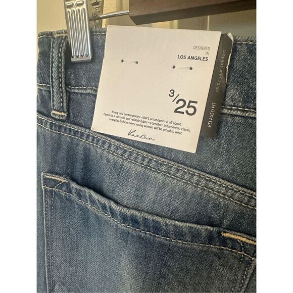 NWT KanCan Mid Rise Relaxed Fit Boyfriend Distressed Jeans - Size 3 / 25 KC8281M - Picture 5 of 7